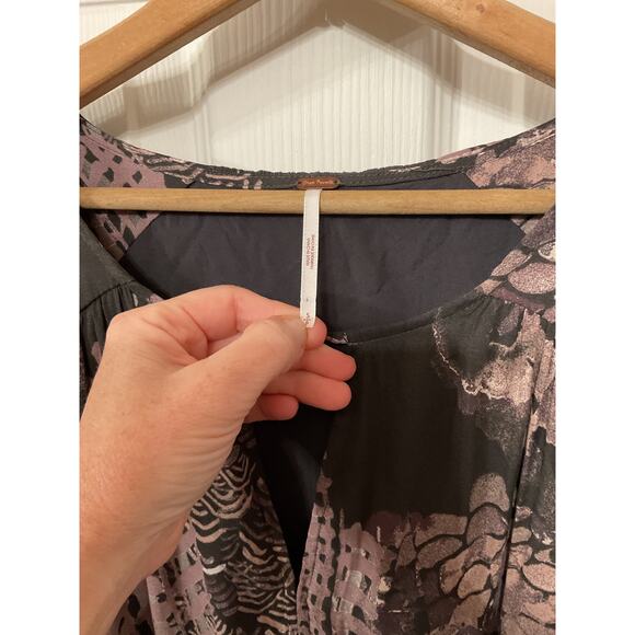 Free People Out of the Woods Maxi Floral Boho Rocker Hippie Chic Dress, S - Picture 9 of 14